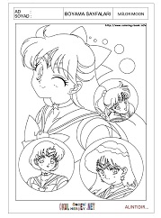 Sailor Moon boyama sayfaları